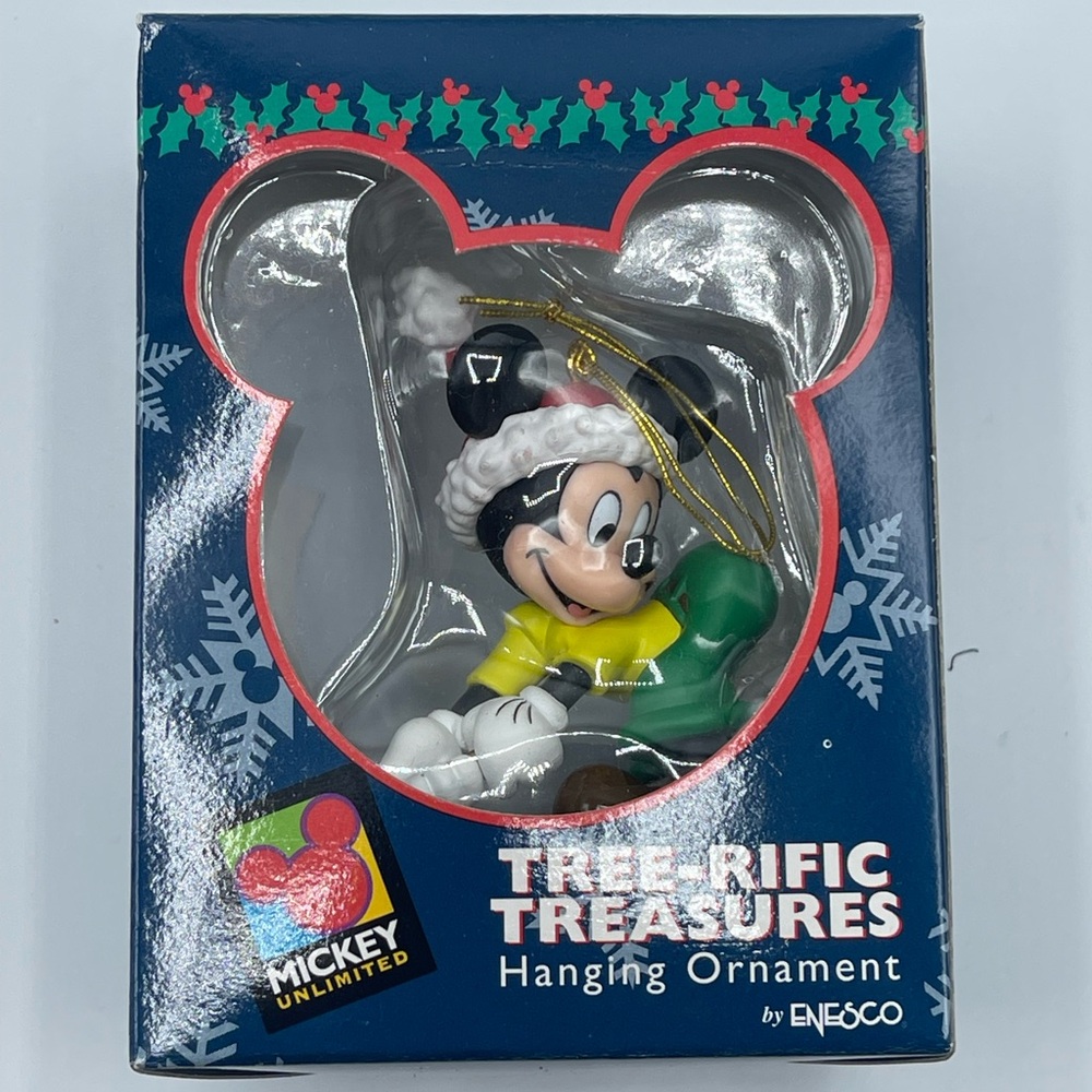 Enesco Mickey Mouse Golfing Holiday Ornament